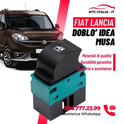 Interruttore alzacristallo Sinistro lato guida per Fiat Doblò Idea Lancia Musa