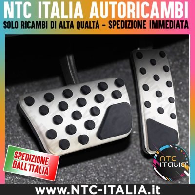 Set Copri Pedali per Jeep Wrangler JK 2007-2018 Alluminio inox Cambio Automatico