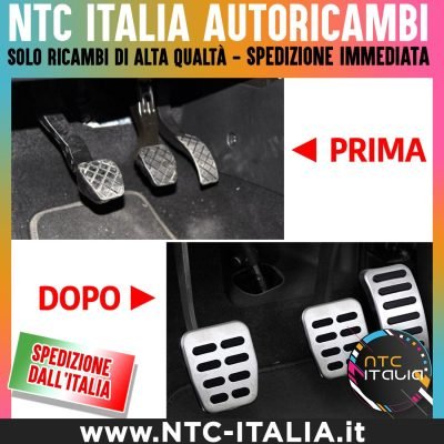 Set Copri Pedali per VW Bora Jetta Golf New Beetle Ibizia Skoda Fabia Cambio Manuale