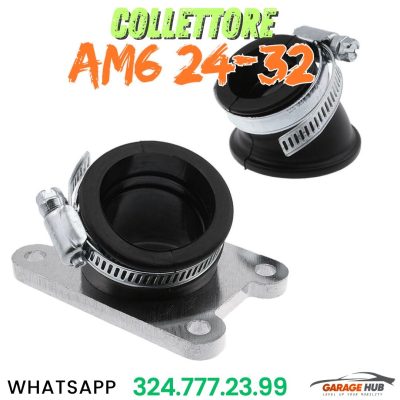 Collettore Aspirazione 360 AM6 Minarelli 50 2T PWK PHBG PHBN PHBH Phva VHST VHSH
