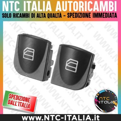 2 Tasti Interruttore Alzacristalli Pulsante Per Mercedes W203 W209 Classe C CLK