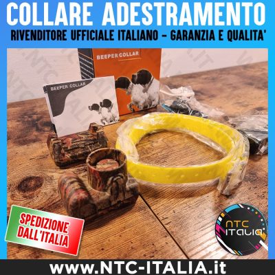 Collare Beeper da Caccia Addestramento Cane Mimetico + Caricatore + USB