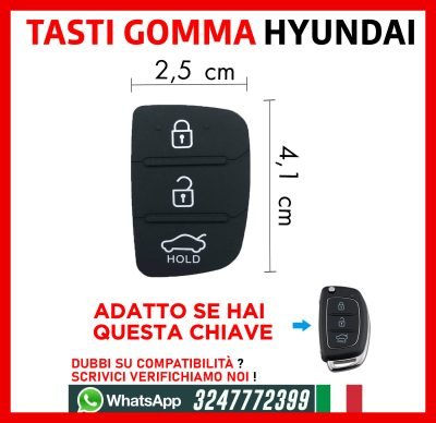 Pulsanti Ricambio Chiave Telecomando Kia RIO k2 K5 Sportage Hold 3 tasti