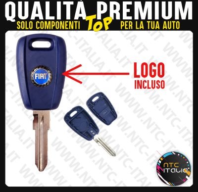 Guscio Chiave per Fiat 1T Lama GT15R Punto Bravo Panda Stilo Doblo con Logo
