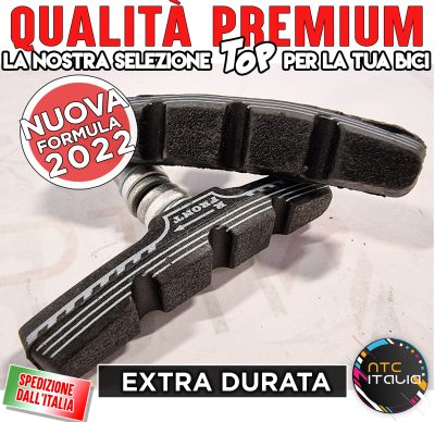 ProLINE 2x Pattini Freno Extra Durata Tacchetti Pro N-1 per Bici MTB Bike