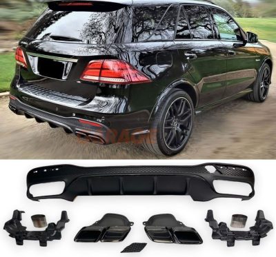 Sottoparaurti Diffusore Finali per Mercedes GLE SUV W166 2015 AMG Look