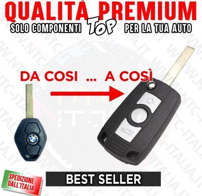 Chiave Flip Modifica per Telecomando BMW Serie 3 5 7 X1 X3 X5 E46 320