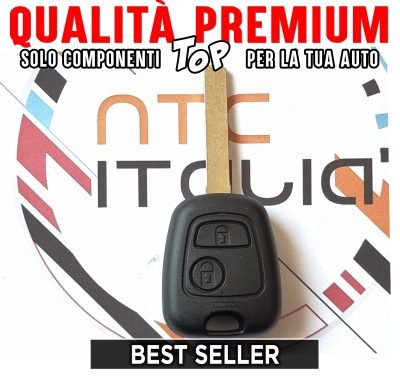 Guscio Chiave Scocca Lama Piatta Liscia Peugeot 106 107 206 207 407 806 Cover
