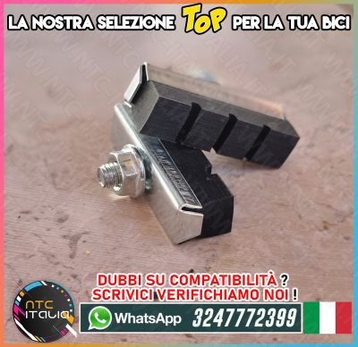 Coppia Pattini Gomma+Zinco Bicicletta City Corsa Olanda Graziella BMX,Balilla,Erica