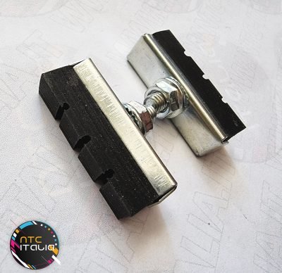2 x Pattini Pastiglie Gomma e Zinco Bicicletta Corsa City Universali Vintage D’epoca