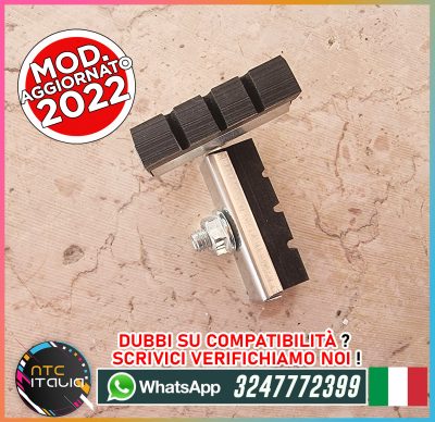 2pz Pattini Gomma e Zinco Bicicletta City Corsa Olanda Graziella BMX Balilla Erica