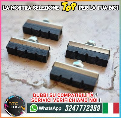 4 x Pattini Gomma e Zinco Bicicletta City Corsa Olanda Graziella BMX Balilla Erica