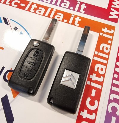 Guscio Chiave +Logo Citroen C2 C3 C4 C5 C6 Xsara Picasso 3 Tasti Lama VA2