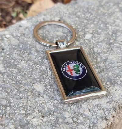 Portachiavi Ciondolo con logo Alfa “New Design 2022 Alfa Emotion” per auto