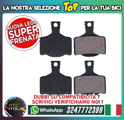 2coppie Pastiglie Freno E-Bike MTB ed Elettrica Magura MT2 MT4 MT6 MT8 MTS DK-17