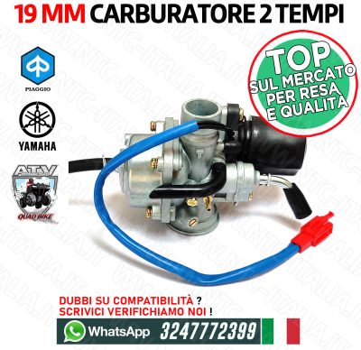 Carburatore 50 70 90 cc Piaggio ZIP Yamaha JOG50 2 Tempi ATV / Sped.immediata