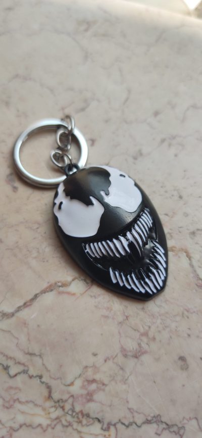 Portachiavi Ciondolo Logo Marvel Legends Dc Comics Venom Uomo Ragno Metallo