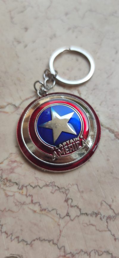 Portachiavi Ciondolo Logo Marvel Legends Dc Comics Scudo Capitan Captain America