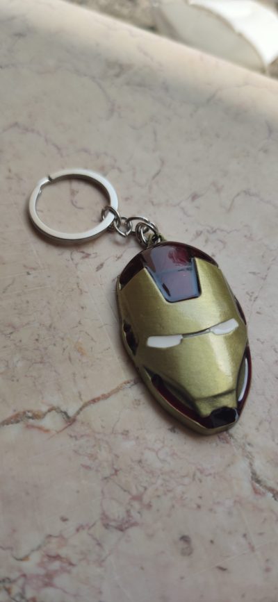 Portachiavi Ciondolo Logo Marvel Legend Dc Comics Maschera Iron Man Tony Stark