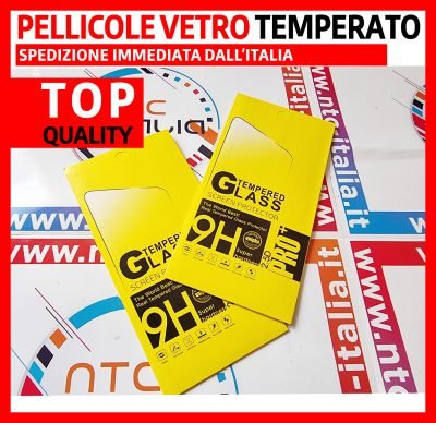 2x Pellicole Vetro Temperato per Iphone 11 12 13 Mini Pro Max Protezione Completa