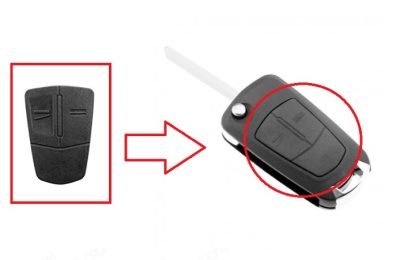 Tasti ricambio gommino Chiave 2 Tasti per Opel Corsa D Astra H Vectra Signum Zafira B Combo Meriva A