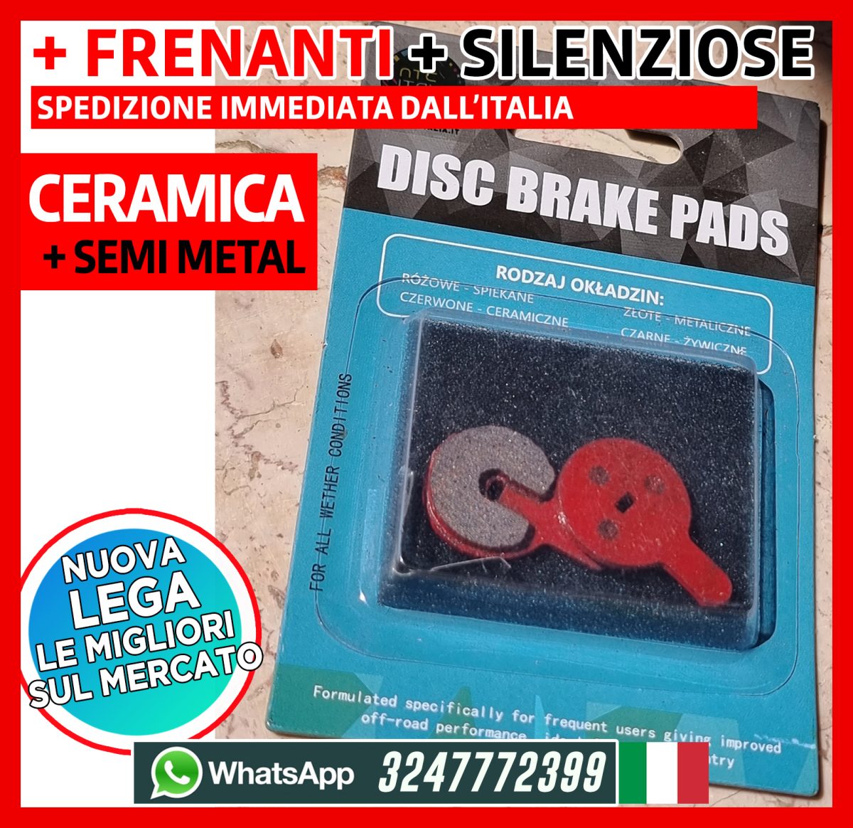 2pz Pastiglie Freno Sinterizzate eBike Boli BB8 Novela Yinxing Bolids Kugoo G2