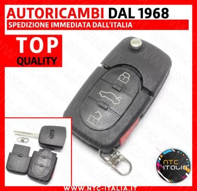 Cover Guscio 3+1 Tasti Chiave per A U D I – V W – Sko da Vano Batteria CR-1616