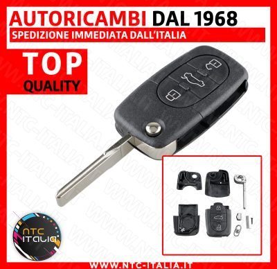 Cover Guscio 3 Tasti Chiave per A U D I – V W – S k o da Vano Batteria CR-2032