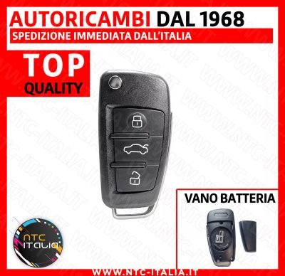 Chiave 3 Tasti Lama HU66 per A UDI A3 A4 A6 A6L A8 Q7 S6 TT 3B Quattro
