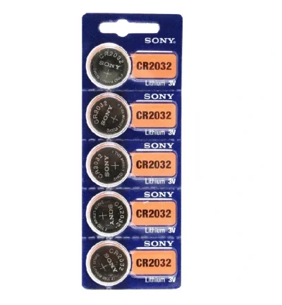 5x Sony CR2032 3V Pila Batteria Tonda Bottone Litio 2032CR BR DL ECR KCR LM