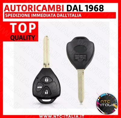 Chiave Guscio 3 Tasti+Lama per Toyota Camry Rav4 Yaris Prado Corolla