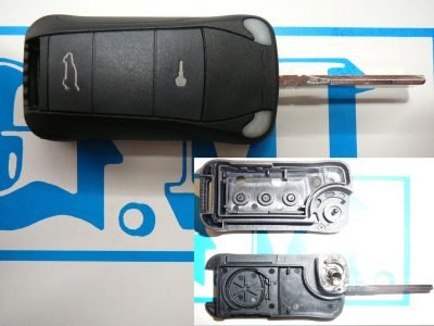 Cover per Chiave Telecomando Ricambio Porsche A 2 Tasti Solo Cover Esterna