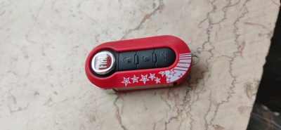 Guscio Chiave Fiat 500 500L Panda Punto Bravo Stilo Rosso Star + Logo