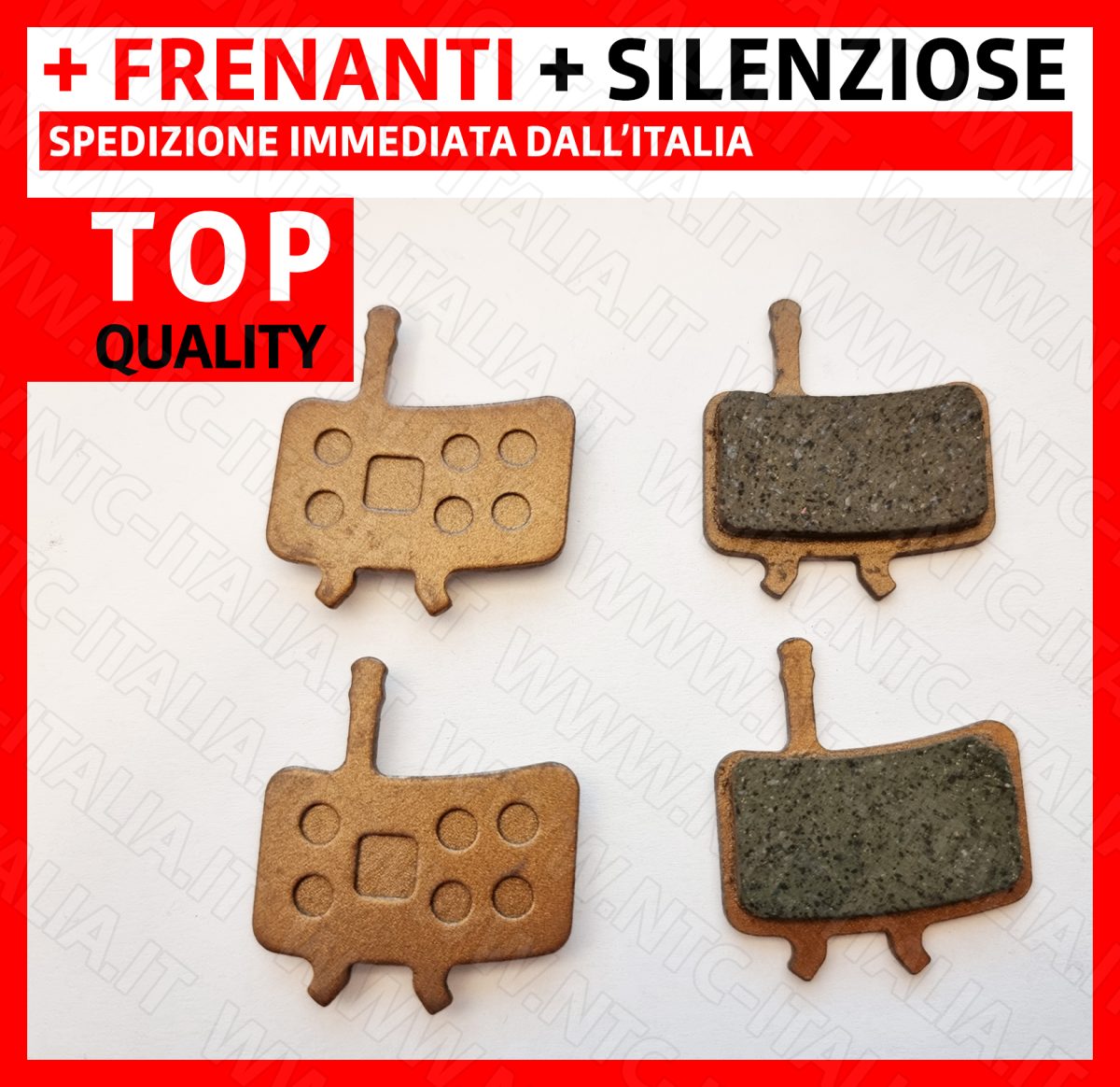 4pz Pastiglie Bronze PoliMetal SRAM Avid BB7 Juicy 3 5 7 Ultimate Promax Q3 905 907 908