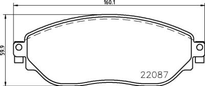 4 pezzi Pastiglie Freno Anteriori Fiat Talento Nissan NV300 Opel Vivaro Renault Trafic