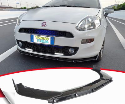 Fiat Punto EVO Diffusore Anteriore ABS *Sport Style* Spoiler Sotto Paraurti Lucido