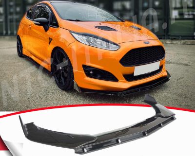 Ford Fiesta MK6 MK7 V VI Diffusore Anteriore *Sport Style* ABS Spoiler Sotto Paraurti Lucido