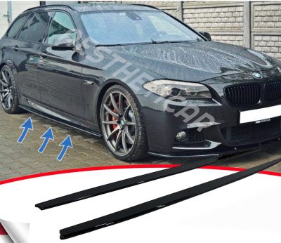 Lame Sotto Minigonne BMW Serie 5 F10 F11 *M Look* Nero Lucido ABS