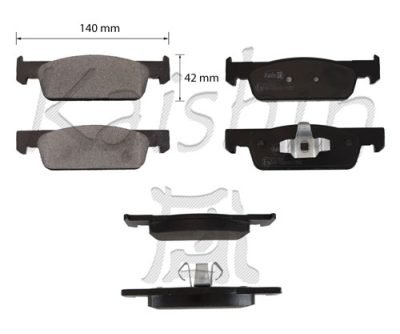4 pezzi Pastiglie Freno Anteriore Smart 453 Renault Clio Dacia Logan Sandero