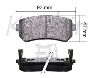 4 pezzi Pastiglie Freno Anteriori Hyundai i40 IX35 KIA Carens Sportage Niro
