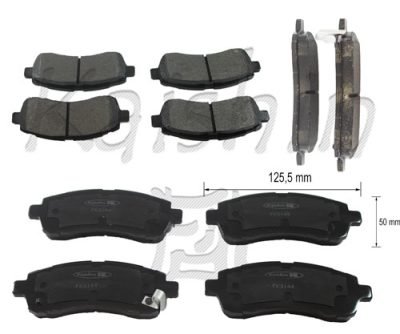 4 pezzi Pastiglie Freno Anteriori Mazda 2 D6Y13328Z D6Y13328ZA