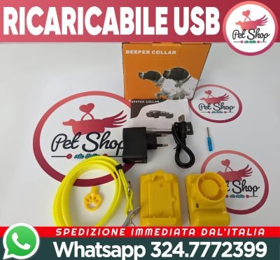 Collare Beeper da Caccia e Addestramento Cane + Stazione di Carica USB ed.2023