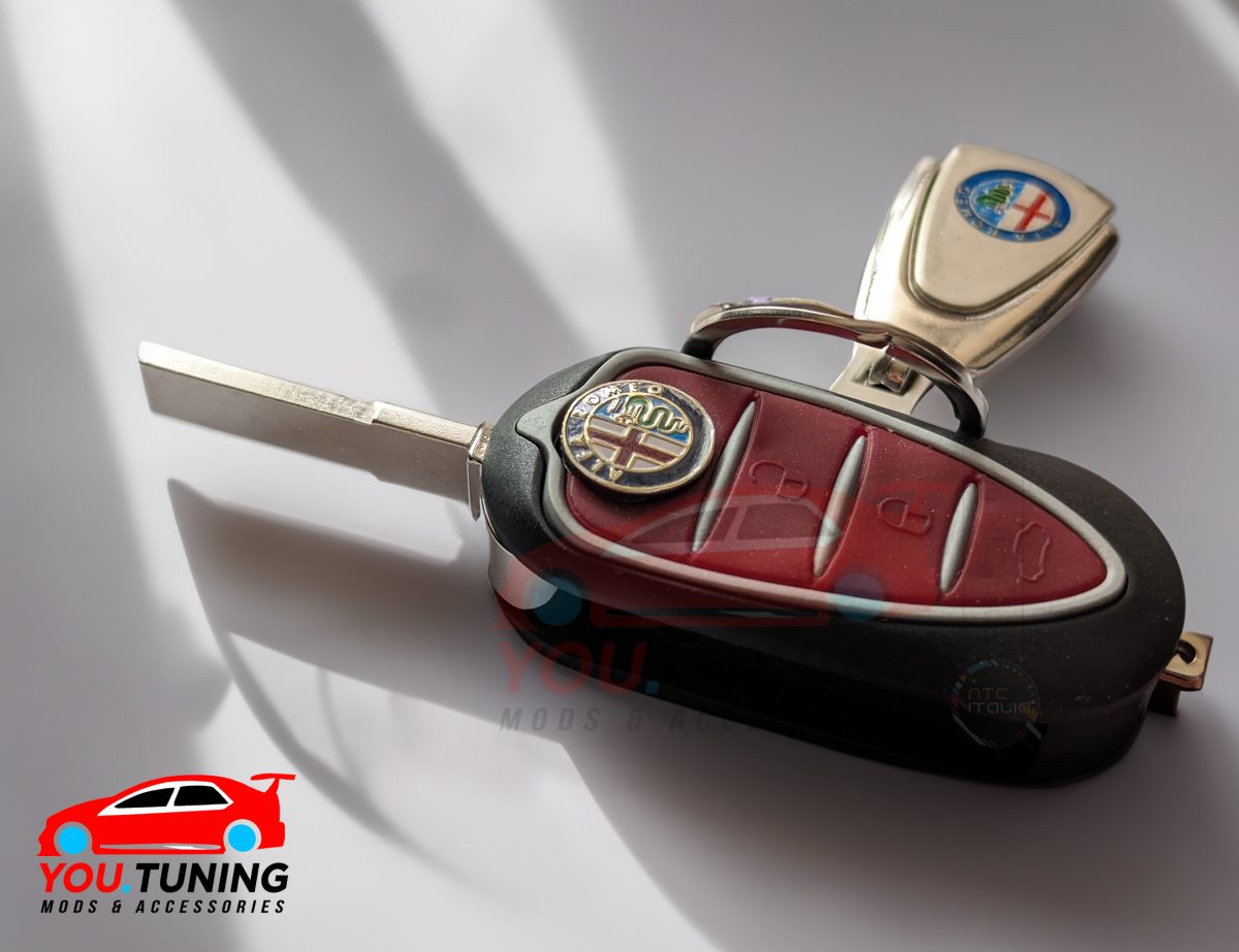 Guscio Chiave 3 Tasti Alfa Romeo Mito Giulietta +LOGO-3D