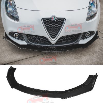 Front LIP Spoiler Frontale Sotto Paraurti Giulietta Lucido Nero ABS