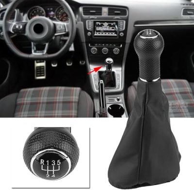 Manopola Ghetta Leva Pomello Cambio 5 Marce per VW Golf 3 Jetta +Cuffia