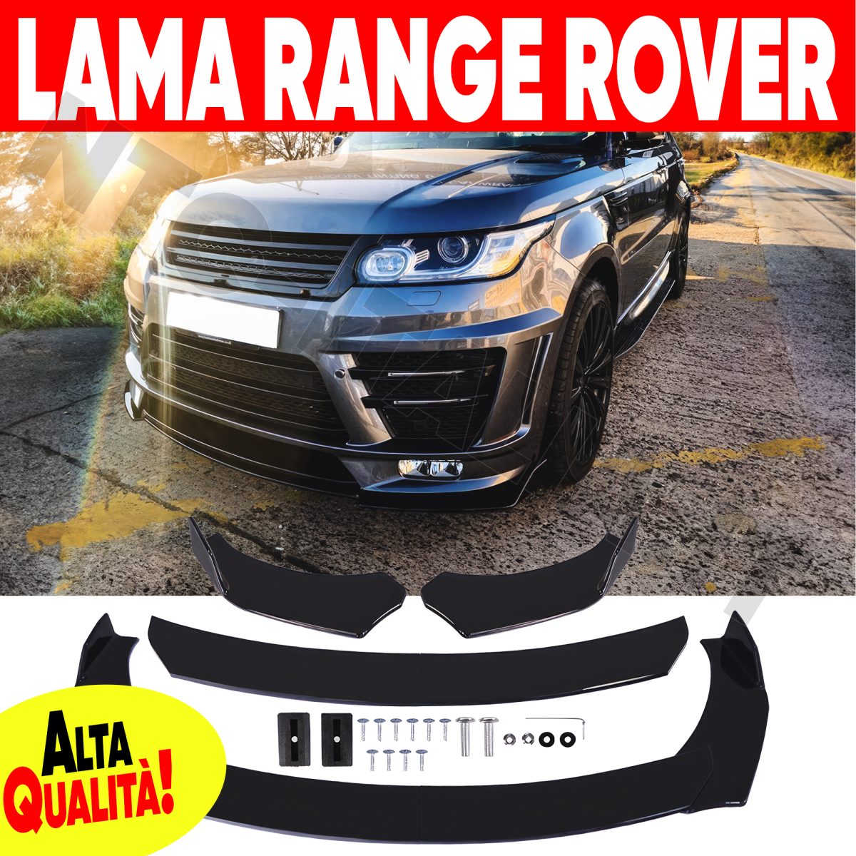 Spoiler Frontale Lama Sotto Paraurti per Range Rover Sport 2014-2019