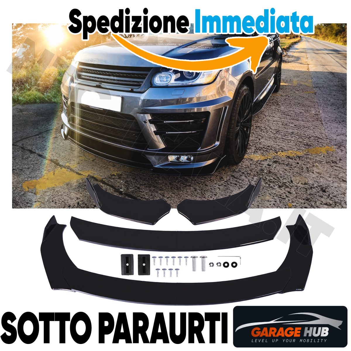 Spoiler Frontale Lama Sotto Paraurti per Range Rover Sport 2014-2019