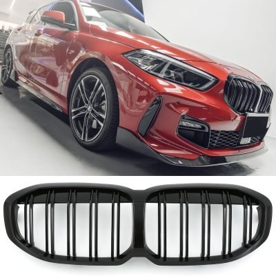 BMW Serie 1 F40 F41 Griglia del Radiatore Doppia Striscia Nera Lucida