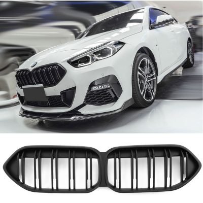 Per BMW Serie 2 F44 Gran Coupe Griglia del Radiatore Doppio Ponte Nero Opaco
