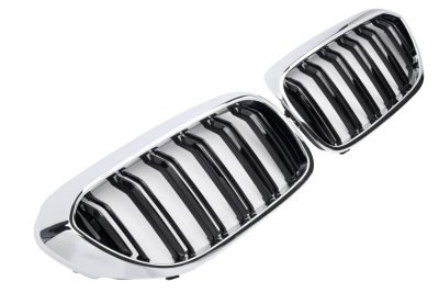 BMW Serie 5 G30 G31 Griglia Anteriore Doppia Striscia Cromata Nera